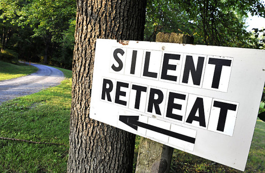 GERMANTOWN, MD JULY 15:A sign pointed to the silent retreat lodge and center at the Daysprings Retreat Center on July 15, 2010 in Germantown, Md. Montgomery County transportation officials are studying the possibility of building of the Midcounty Highway through the grounds.(Photo by Mark Gail/The Washington Post) StaffPhoto imported to Merlin on Fri Jul 16 12:09:03 2010